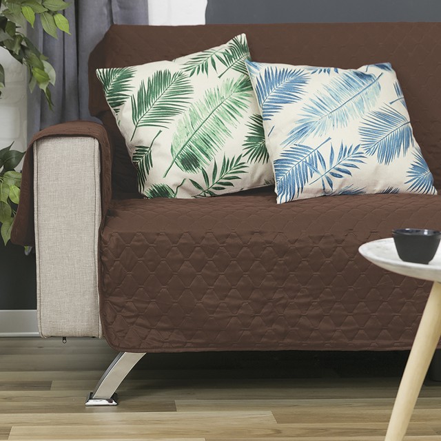 Galileo Κάλυμμα Καναπέ 3 Θέσεων 4 Εποχές Αδιάβροχο και Αντιλεκιαστικό 279x179 cm Sibilla 2194110-Brown