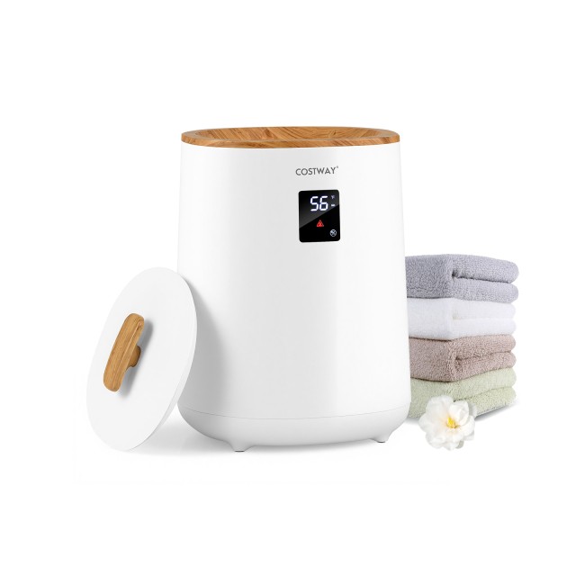 Costway Λευκή Θερμάστρα Πετσετών Μπάνιου 18L με LED Οθόνη ES10553DE-WH