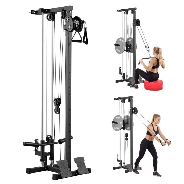 VEVOR Μηχάνημα Έλξεων LAT, Ρυθμιζόμενο Home Gym με Μονόχειρη Άσκηση DDWDJXLJBGSG51IQG001V0