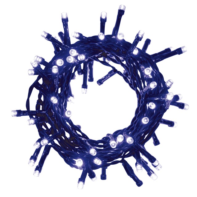 Kooper Φιλο 100 μπλε LED 45 μ εξωτερικής χρήσης 8 λειτουργίες φωτισμού Santas House by Kooper 5906373