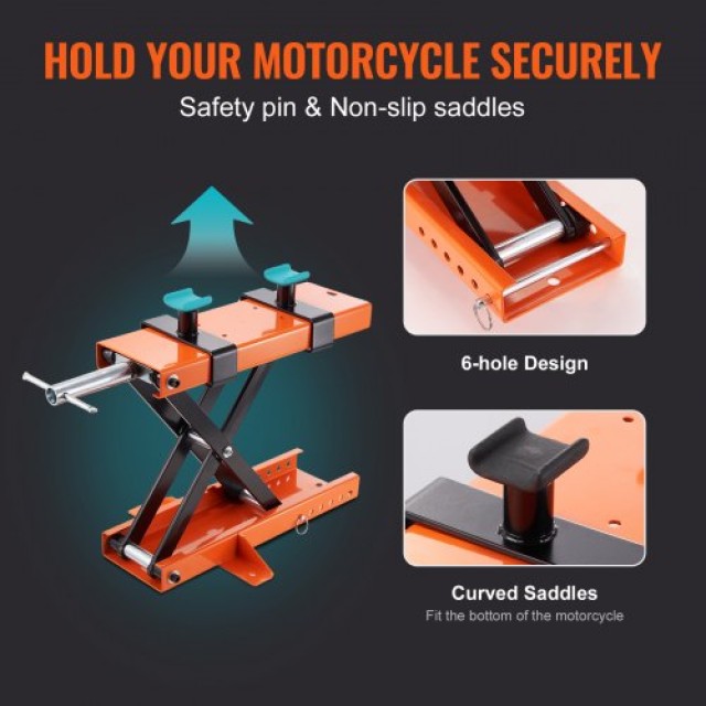 VEVOR Ανυψωτικό Μοτοσυκλέτας 1100 Lb με Σέλα για ATV & Dirt Bike MTCSJJCSB1100PWQ4V0