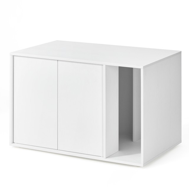 SONGMICS Κομψό Κουτί Απορριμμάτων Γάτας 80x50x53cm - Γρήγορη Συναρμολόγηση Χωρίς Εργαλεία, Ιδιωτικότητα και Αντοχή PCL013W01