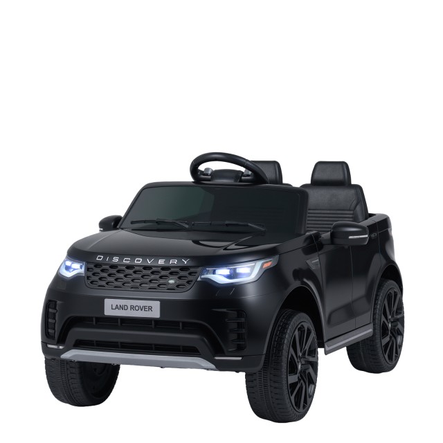 Costway Land Rover Παιδικό Ηλεκτροκίνητο Αυτοκίνητο 12V με Ανάρτηση, LED, Μουσική, Ασύρματο, Μαύρο, 56 x 68 x 106 εκ. για Παιδιά 3+ TQ10426DE-DK