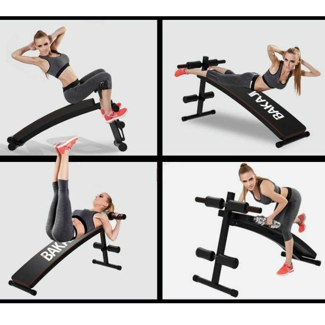 BAKAJI  Πτυσσόμενος ρυθμιζόμενος πάγκος προπόνησης κοιλιακών ασκήσεων γυμναστικής στο σπίτι  02826189
