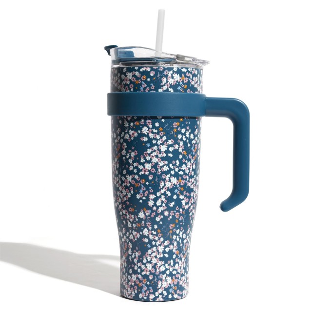 Θερμός Μεταλλικός 560ml Line Take Away Fleur - Μπλε KA0439-Blue Cook Concept