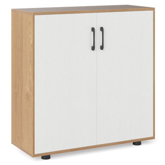 Costway Ξύλινος Μπουφές με Ρυθμιζόμενα Ράφια και Πόρτες JV12602NA