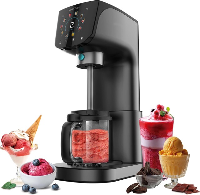 Παγωτομηχανή Gelatec 2100 με Οθόνη Αφής & Τεχνολογία CreamOn CEC-109565 Cecotec