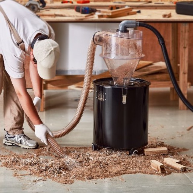 VEVOR Διαχωριστής Κυκλώνα Σκόνης με Δεξαμενή για Σκούπα 4 για Δεξαμενή 50L DTXFCCQTJZXBLCKLWV0