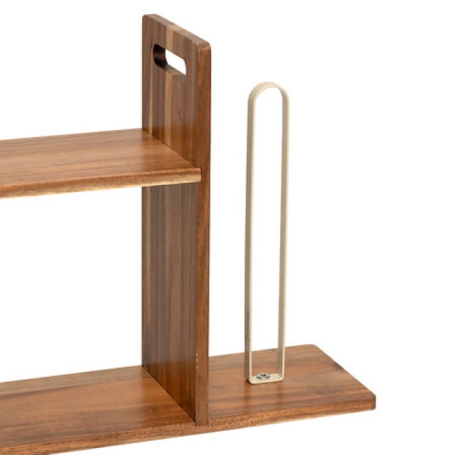 5Five Simply Smart Ραφιέρα με Θήκη για Χαρτί Κουζίνας από Ακακία και Μέταλλο - 41 x 14.5 x 33 cm 190138