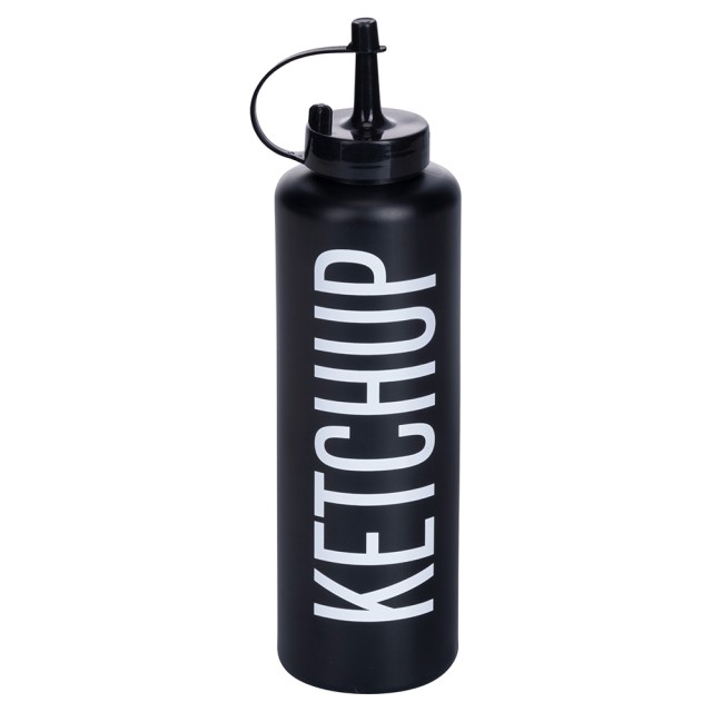 Villa dEste Home Δοσομετρητής Σάλτσας Κέτσαπ 480 ml με Μαύρο Αντισταζον Κλείσιμο από τη Bigismore 5922748