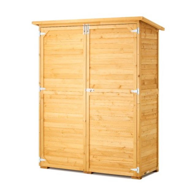 VEVOR Αδιάβροχη Ξύλινη Αποθήκη Κήπου 140x171 εκ. PDHWCWJPD300MWL0QV0
