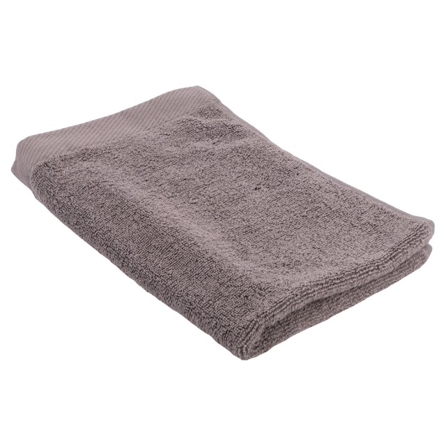 Galileo Πετσέτα από εξαιρετικά μαλακό βαμβάκι 40x60 εκ. με κεντρικό θηλάκι σε σκούρο γκρι χρώμα Sibilla 5916877