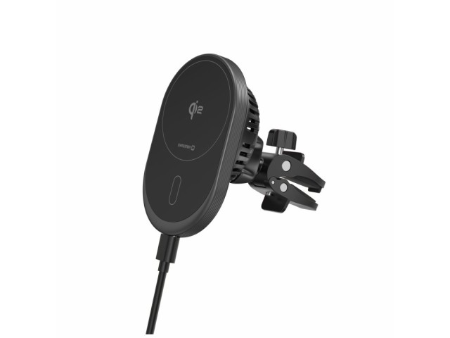 SWISSTEN Μαγνητική Βάση Αυτοκινήτου MagRide με Ασύρματη Φόρτιση Qi2 15W (Συμβατή με MagSafe) 8595217493414