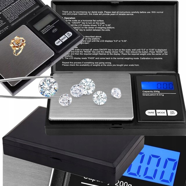 Verk Group 200g/0.01g Ακριβής Ζυγαριά Κοσμημάτων Ηλεκτρονική 5907451361122