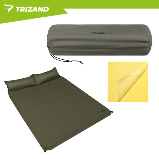 Trizand Trizand Αυτοφούσκωτο Διπλό Υπνόστρωμα Camping 186x130x3 cm 28010