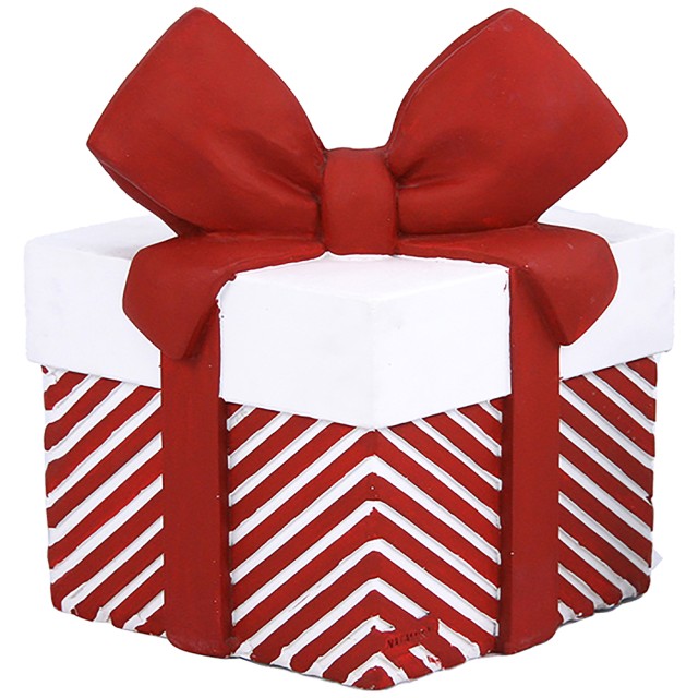 BAKAJI Βάση Χριστουγεννιάτικου Δέντρου Δώρο Χριστουγεννιάτικο Λευκό και Κόκκινο Χριστουγεννιάτικη Διακόσμηση 02001551