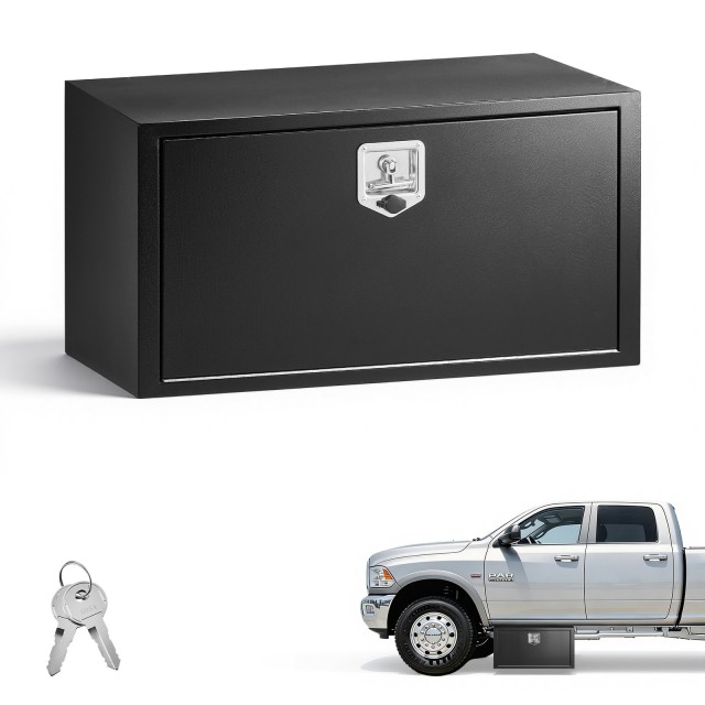 VEVOR Υποδαπέδια Εργαλειοθήκη Φορτηγού 914x457x457 mm, Ατσάλινο Κουτί Αποθήκευσης με Κλείδωμα και Κλειδιά, Αδιάβροχο, Μαύρο CDGJX3361818CIEJ3001V0