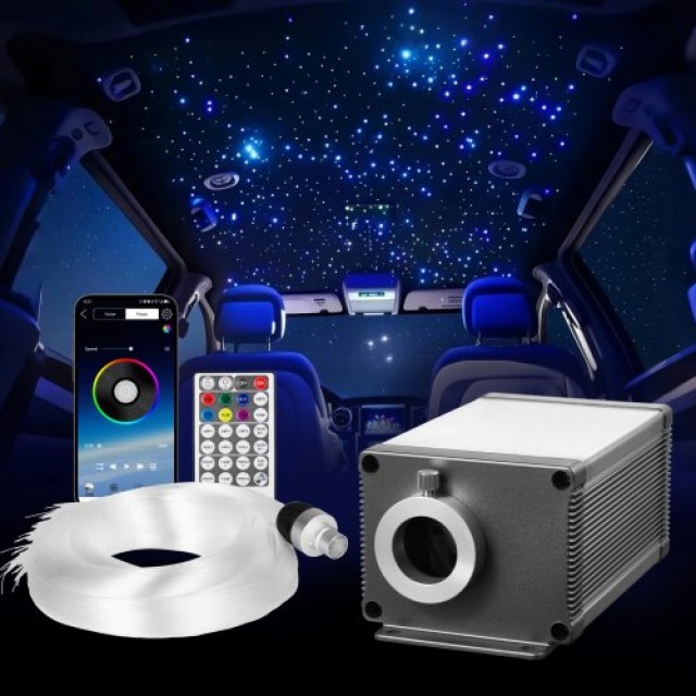 VEVOR Σετ Φωτισμού Οροφής με 550 Οπτικές Ίνες RGBWGXTJ550PX4A4X001V9