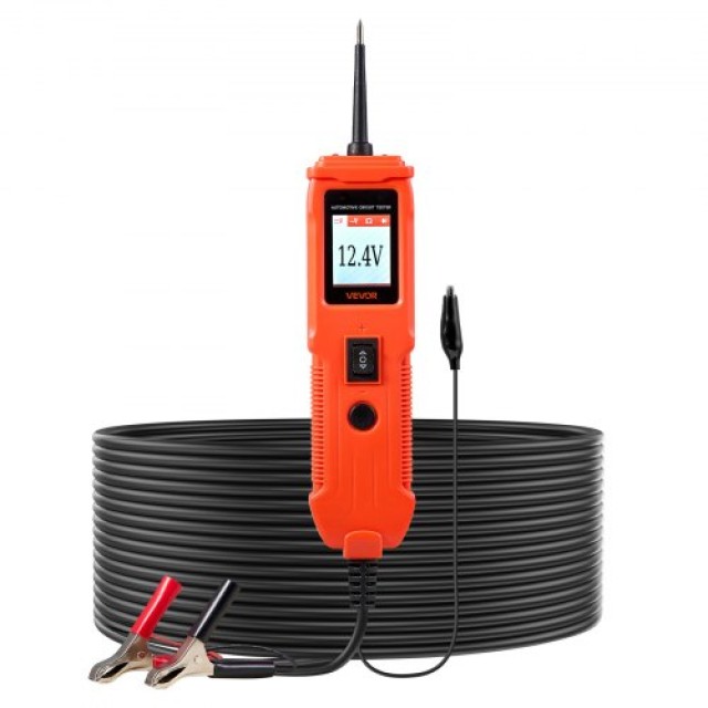 VEVOR Αυτοκινητιστικός Δοκιμαστής Κυκλωμάτων με Οθόνη TFT και Φωτισμό, 8-35 DCV, Πορτοκαλί DLXQCDLCSYKCO4QL7001V9