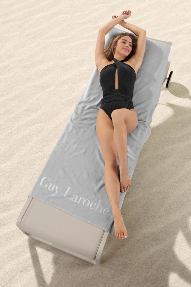 Guy Laroche Πετσέτα Θαλάσσης Oceano Silver 80x170, 1130090122003