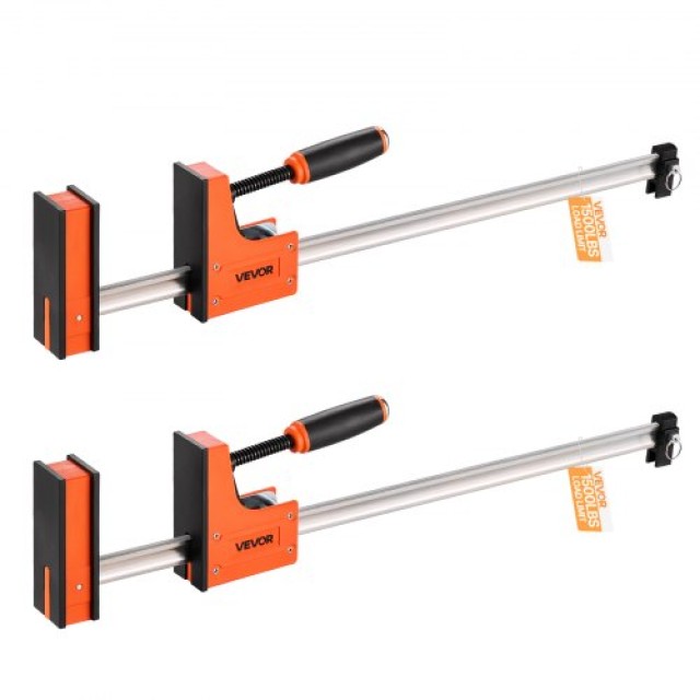 VEVOR Σετ Σφιγκτήρων Ξυλουργικής 2 Τεμαχίων 60.96cm Παράλληλοι Σφιγκτήρες FJ24INCH2GPX9N6J4001V0