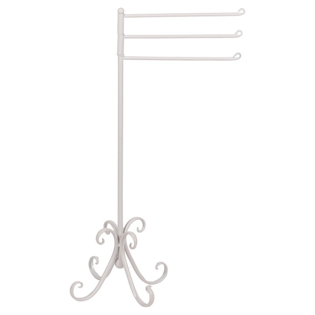 Galileo Πετσετοθήκη με 3 σωλήνες από σίδηρο 55x36x88 cm λευκό Est 5921986