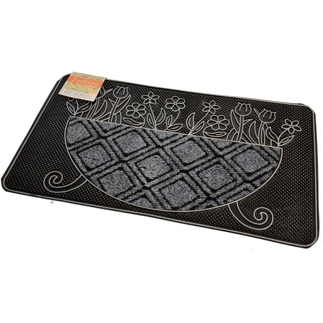 BAKAJI Πατάκι Εισόδου Λουλούδια 45x75cm από Καουτσούκ και Ίνες Καρύδας 4 Χρώματα Είσοδος Σπιτιού 02833384