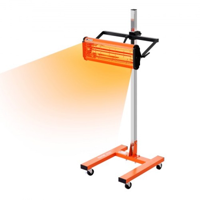 VEVOR Λάμπα Υπέρυθρης Βαφής 1500W για Στέγνωμα Αυτοκινήτων ZJSKQD1500W06IMIAV2