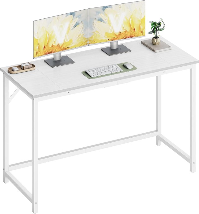 VASAGLE Γραφείο Υπολογιστή 120 x 50 x 76 εκ. Maple White/Ματ Λευκό LWD212W101