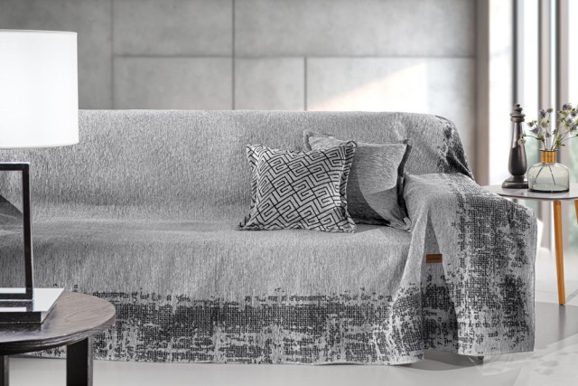 Guy Laroche Ριχτάρι Καναπέ Perth Silver (Τριθέσιος) 180x300, 1133030224026