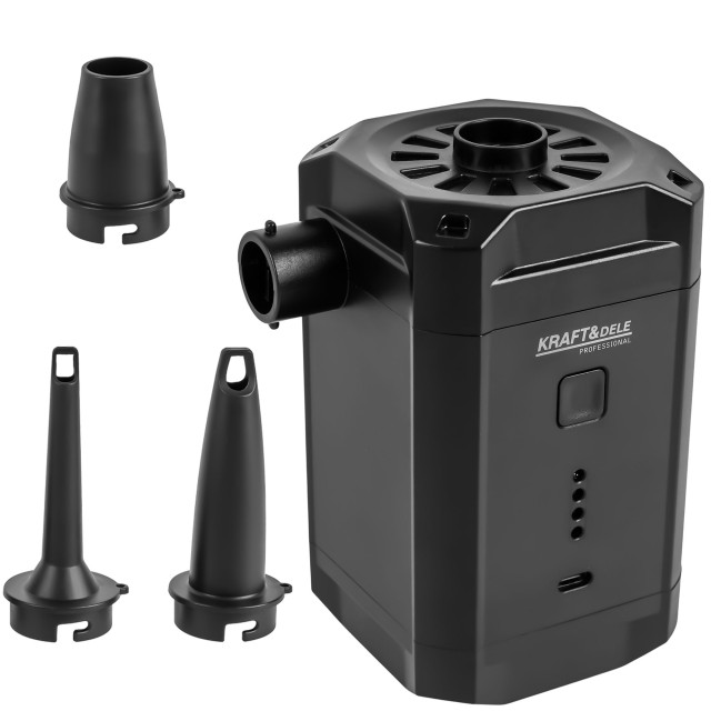Kraft&Dele Επαναφορτιζόμενη Ηλεκτρική Τρόμπα Αέρος USB-C 5500mAh με Ακροφύσια KD-5501
