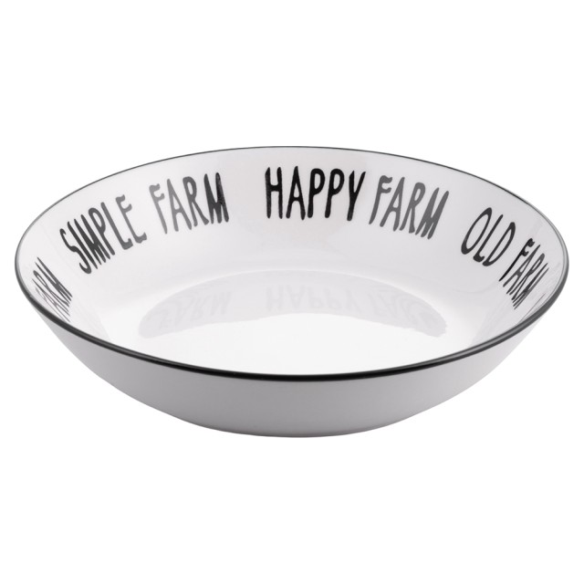 Villa DEste  Σετ 6τμχ Ρηχό πιάτο 20 εκ από πορσελάνη Farm 5922892