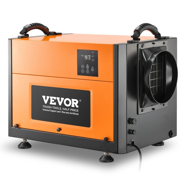 VEVOR Επαγγελματικός Αφυγραντήρας 50 Λίτρων με Σωλήνα Αποστράγγισης 520x355x350mm SYCSQJSLED60RVEZF001V2