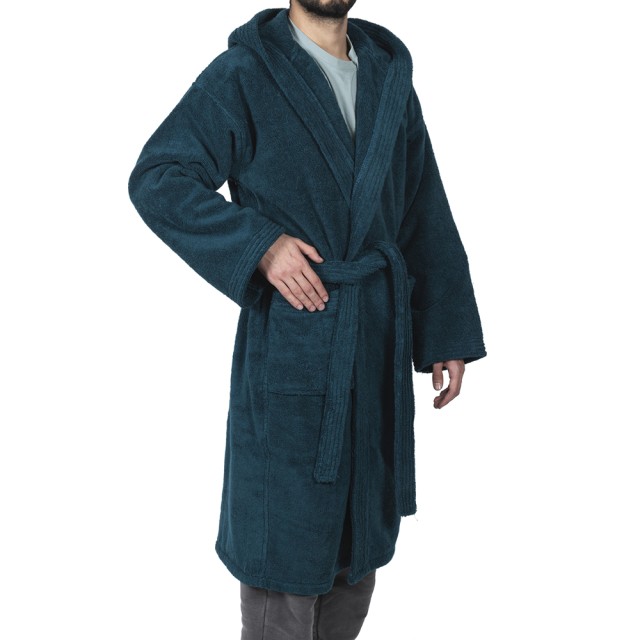 Galileo Ανδρικό πολυτελές μπουρνούζι μεγέθους L σε βαμβάκι με κουκούλα και ζώνη Sibilla 5918176 Τυχαία Επιλογή Χρωμάτων