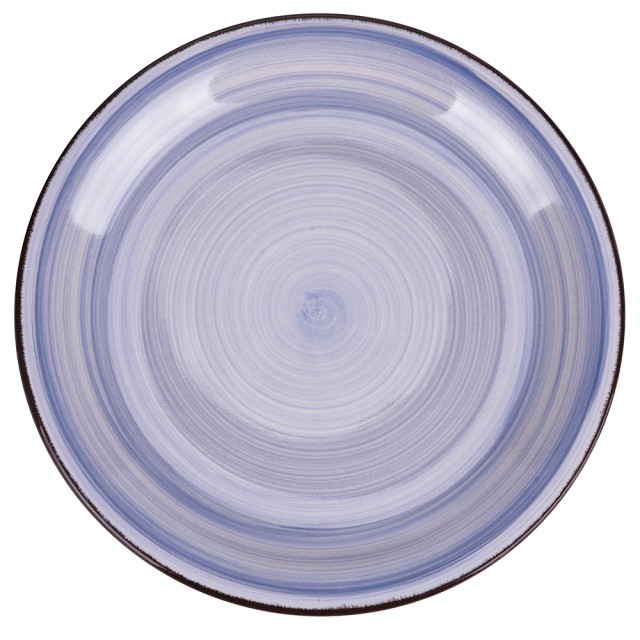 Villa DEste  Σετ 6 βαθιά πιάτα 215 cm από γρανίτη χειροποίητα ζωγραφισμένα σε ίντιγκο με 4 τόνους. 5920540