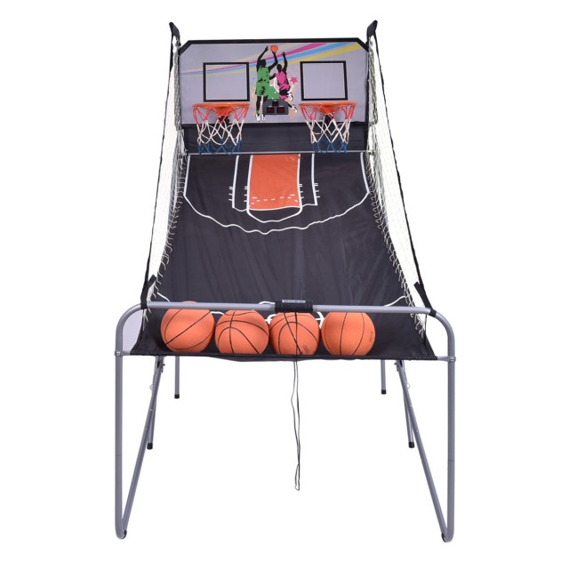 Costway Αυτόματο Μπάσκετ Διπλού Παιχνιδιού με Σταντ και Καλάθι SP38225GR