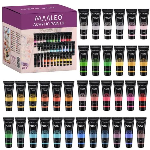 Maaleo Ακρυλικά Χρώματα Σετ 36 x 20 ml για Καλλιτέχνες 27867