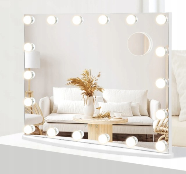 Costway Καθρέπτης Μακιγιάζ με LED Φωτισμό 65 x 14 x 52.5 cm  JV11894WH