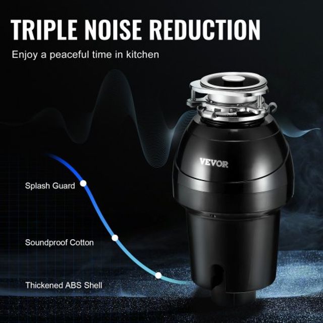VEVOR Απορριμματοφάγος 1.25 HP 4060RPM EZ Connect GDLJCLQ125HPOJZFNV2