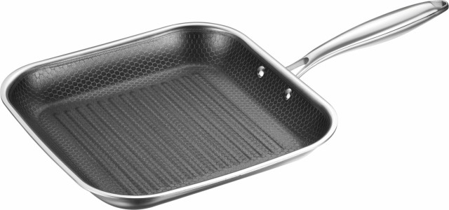 Edenberg Τηγάνι Γκριλ Grill 28 cm από Ανοξείδωτο Ατσάλι, με Αντικολλητική Επίστρωση EB-7658