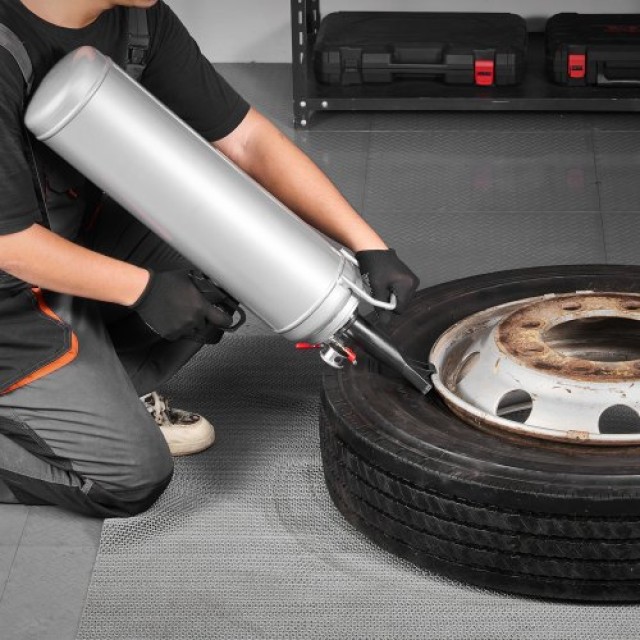 VEVOR Φορητή Συσκευή Φόρτωσης Ελαστικών 3.2 Gal, Χειροκίνητος Φουσκωτής Ελαστικών, Πίεση Λειτουργίας 87-116 PSI, Συμβατότητα με Αυτοκίνητα, SUV, ATV LTBCQXBXS12LJ11D5001V0