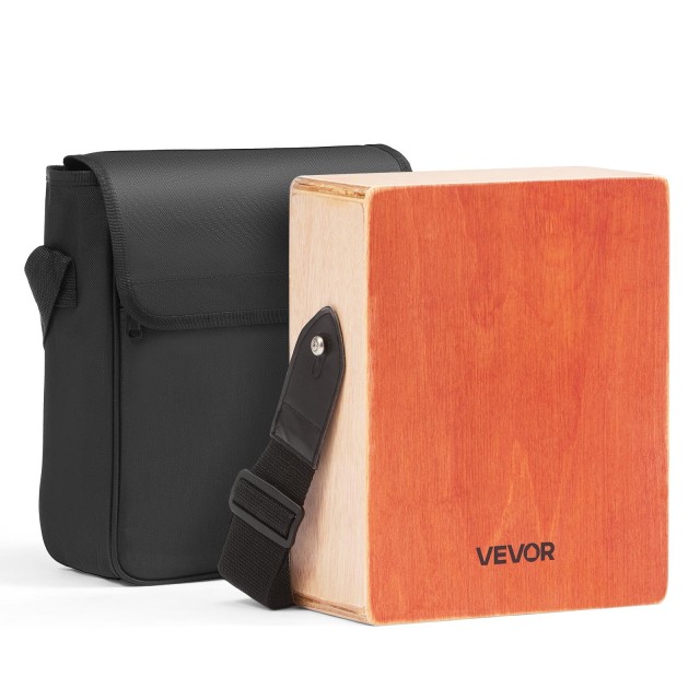 VEVOR Ξύλινο Κρουστό Κιβώτιο Cajon με Χορδές Κιθάρας και Τσάντα Μεταφοράς MXGLXKJTXSNBGNO6N001V0