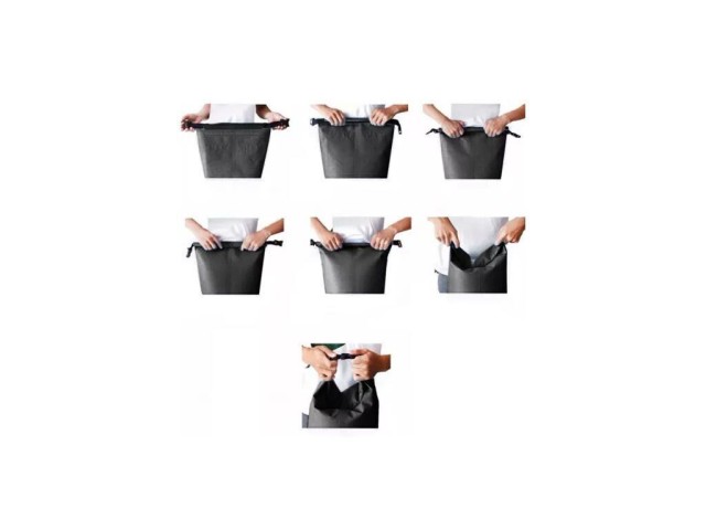 Αδιάβροχη Τσάντα PVC 30lt 54 x 60 cm– Μαύρο 23568 Trizand