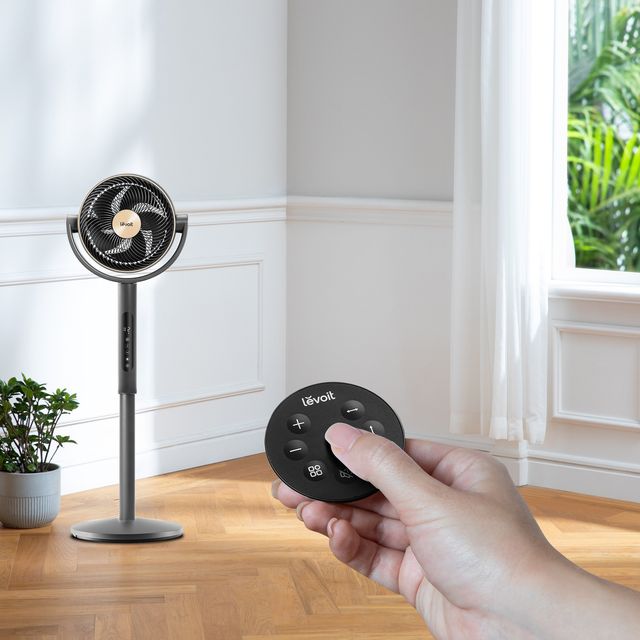 Levoit Επιδαπέδιος Ανεμιστήρας Ορθοστάτης Levoit Smart Pedestal Fan Τηλεχειριστήριο & 12 Ταχύτητες Γκρι LPF-R432-AEUR