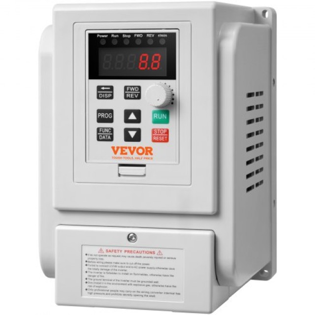 VEVOR VFD 4KW, 18A, 5HP Μετατροπέας Συχνότητας για Έλεγχο Ταχύτητας 3-Φασικού Κινητήρα  BPDSQ5HP0000AMGB0V7