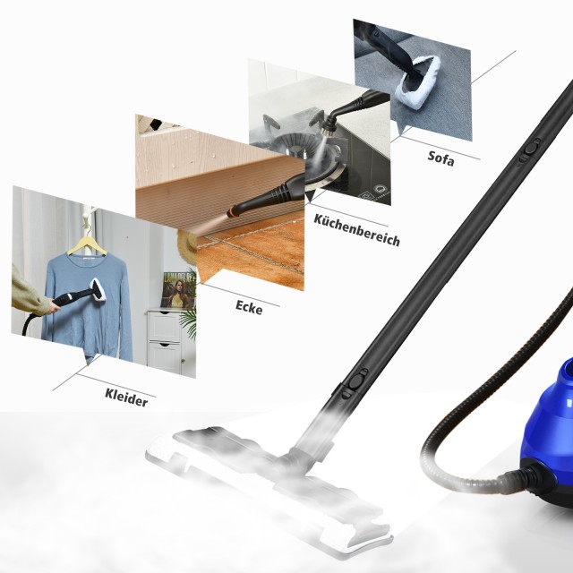 Costway  Αξιόπιστος και Αποτελεσματικός Ατμοκαθαριστής για Βαθύ Καθαρισμό Χωρίς Χημικά ES10389DE-BL