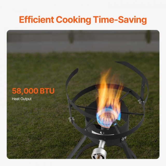 Φορητή Υπαίθρια Φριτέζα Προπανίου 9,35L 54.000 BTU -  HXG54000BTU1Q7OFOV0 VEVOR