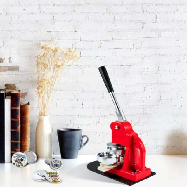 Μηχανή Κατασκευής Κουμπιών VEVOR, 75mm (3 ίντσες), Σετ Πιεστηρίου για Καρφίτσες, 500τμχ & Κόφτης & Μαγικό Βιβλίο BJSKXZ75MM500LIOZV0