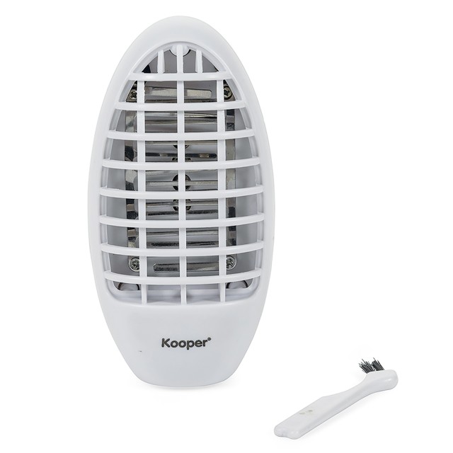 Kooper Ηλεκτρική Εντομοπαγίδα Τοίχου με Πρίζα και 4 UV LED, 2 W, Λευκή Flash 2192708