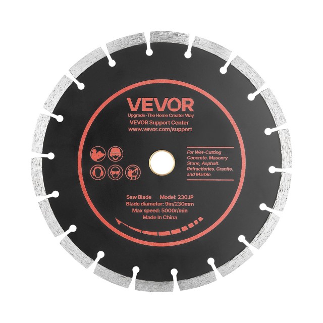 VEVOR Διαμαντόδισκοι 230 mm για Σκυρόδεμα, 3 τεμ., Οπή 22,2 mm HNTJDP9INCH0QCDI0001V0